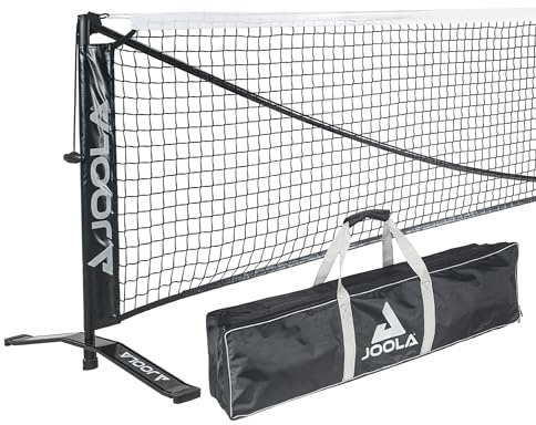 JOOLA Symmetry Portable Pickleball Net - Regulation Size Indoor & Outdoor Net - Easily Set up Your Pickleball Court, 3 Minute Assembly - Tension Lock System for Height Accuracy - 22ft Length