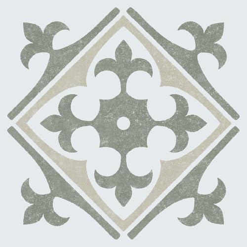 d-c-fix Dalles murales adhésives Nadia Olives Lot de 6 (15 cm x 15 cm) | carrelage adhésif cuisine et salle de bain gris pour crédence adhésive – étanche & décoratif