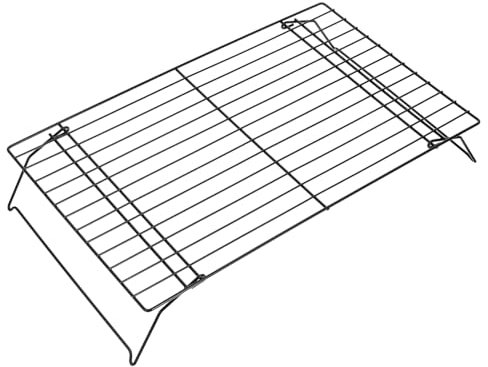 Rejilla para Enfriar Pasteles Rejilla de enfriamiento para Pasteles Soporte Plegable para enfriamiento de Pan para Hornear Horno Parrilla de Tocino para Horno Black VINTORKY
