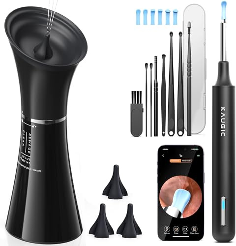 Ear Wax Removal Kit with Camera – Ear Cleaner Tool for Safe & Effective Ear Care – Includes Ear Camera for Visual Inspection & Gentle Ear Irrigation System – Complete Ear Cleaning Solution