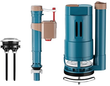 Válvulas de entrada de cisterna de inodoro, válvulas de salida de agua de dos botones, válvulas de entrada y salida de inodoro, accesorios para tanques de inodoro