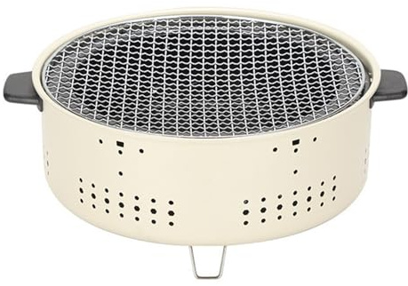Grill per Barbecue all'aperto, Piano Barbecue in Ceramica Portatile da 12 Pollici, Stufa a Carbone per Esterni, Stufa a Carbone per Cucinare, per Grigliare e Picnic