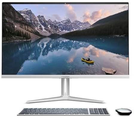 MEDION Signium 27 S1 68,6 cm (27 Zoll) Full HD All in One Desktop PC (Intel Core 5 210H, 16GB DDR4 RAM, 1 TB PCIe SSD, WLAN, HDMI in & Out, kabellose Maus & Tastatur, Windows 11 Home)
