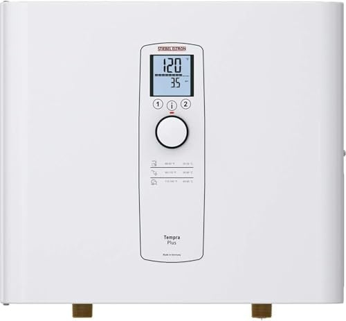 Stiebel Eltron Tankless Water Heater – Tempra 29 Plus – Electric, 28.8kW, On Demand Hot Water, Eco, White, Made in Germany