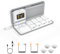 COMICA Vimo Q Wireless Lavalier Microphone System with 4 Transmitters and 1 Receiver, 4 Audio Tracks Output, Noise Cancellation, 656'(200M) Range, Lav Mic for DSLR Camera, iPhone, Android, PC(White)