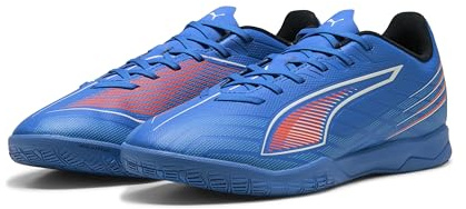 Puma Tenis de fútbol Ultra 6 Play It Unisex, Ultra Blue Puma White Glowing Red, 42 EU