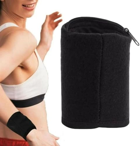 Handledsväska – handledsplånbok armband med dragkedja, bodybuilding