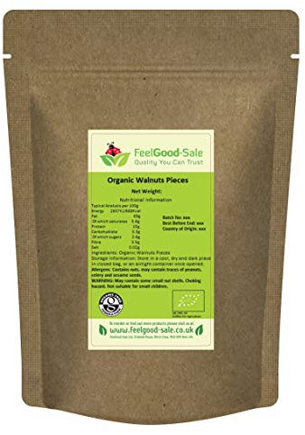 1kg Organic Walnuts Nuts Pieces (Value Range, Use For Baking. Cooking or Breakfast)