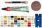 My-B-Style Indisches Elfenbein Emaille Paste/Lack Reparaturset für Bad, Fliesen, Keramik, Autolack, Holz, Laminat uvm. im praktischen Set mit 8 ml Elefant Emaille, Kunststoffspachtel & Pinsel