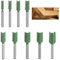 9 Pièces 6 mm Queue Fraise Defonceuse, Fraise Droite, Fraise à Bois Fraise Extra-longue, Mèches Carbide Router Bits Fraise à Menuiserie, pour le Travail du Bois