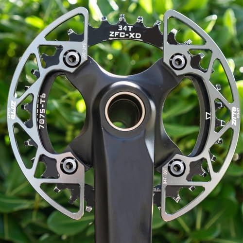 Bike Chainring Guard, 104 Bicycle Chain Ring Protector Cover 30-40T Sprocket, For Mountain Bikes, Racing Bikes, Road Bike(Black 38-40T)