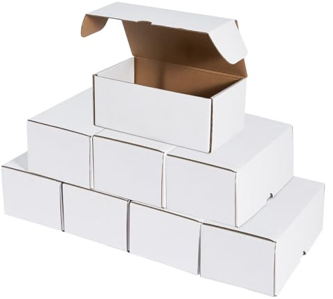 Bafeil 8 Pcs 400 Count Trading Card Storage Box, Card Storage Cases for Trading Cards, Collectible Sports Cards, Baseball, Football, Basketball - Durable Trading Card Box & Card Case