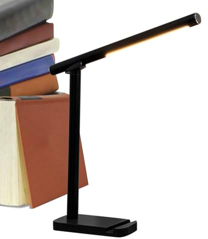 Genérico Lámpara de Escritorio con Control Táctil | Lámpara De Tocador Sin Parpadeo | Iluminación Continua Brillo Ajustable para Lectura Estudio Escritura Oficina Hogar Escritorio Trabajo