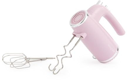 Salter Retro Hand Mixer, 400W, 5 Speeds With Turbo, Pink