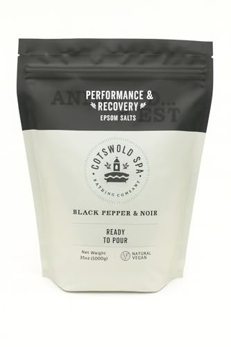 Cotswold Spa Bathing Company Performance & Recovery Magnesium Epsom Salts | Pomegranate Noir | Muscle Recovery, Relaxation & Post-Workout Soak (250g)