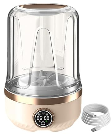 Lave-linge pour Sous-vêtements Lave-Linge USB 3 Vitesses | 2 Litres Sans Fil Machine À Laver Chaussettes Pour Chaussettes Tissus Délicats Serviettes Soutiens-Gorge Appartement
