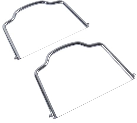 Daleweo Cortador de Queso con Alambre - Cortador de Mantequilla Universal 2 en 1 de Inoxidable y Herramienta de Cocina Multifunción para Cortar Queso Mantequilla Frutas, 2 Piezas, 7.1x11cm