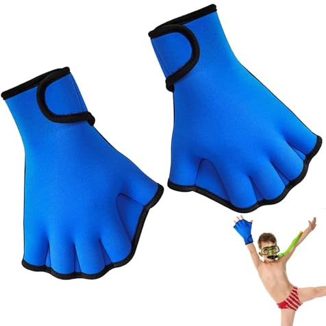 Näthandskar - Aqua Fit Swim Training Glove, Neopren Water Gloves | Slitstark webbdesign simteknik för vattenaerobics, poolträning, simträning, män, kvinnor och barn
