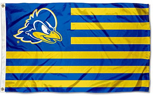 Delaware Blue Hens American and Stripes Nation Flag