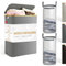 Blumtal Wäschesammler 140 L - Wäschekorb 2 Fächer mit herausnehmbaren Wäschesäcken - Pfandflaschen Aufbewahrung - laundry basket - Wäschekorb grau - Wäschekorb schmal - Wäschekorb klein