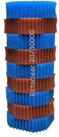 Koi- und Bonsaipark Herdecke KH Ersatzschwamm Set für Oase Filtoclear 20000/30000 Teichfilter Filterschwämme Filter Komplettset Wasseraufbereitung Filterschwamm Ersatzschwämme