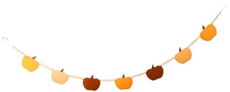 perfk Banner de Calabazas de 55,12 Pulgadas, Decoración Otoñal para Pared, Recuerdo de Fiesta para Bebé