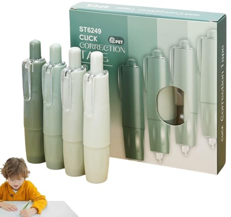 Stylos à Correcteur Blanc,Rubans Correcteurs,Blanco Correcteur,Ruban Adhésif Double Face,Colle Roller,Rétractable Et Noyau Remplaçable,Pour Fabrication,Scrapbooking,Journal,Album Photo-5 mm X 6 m (GN)