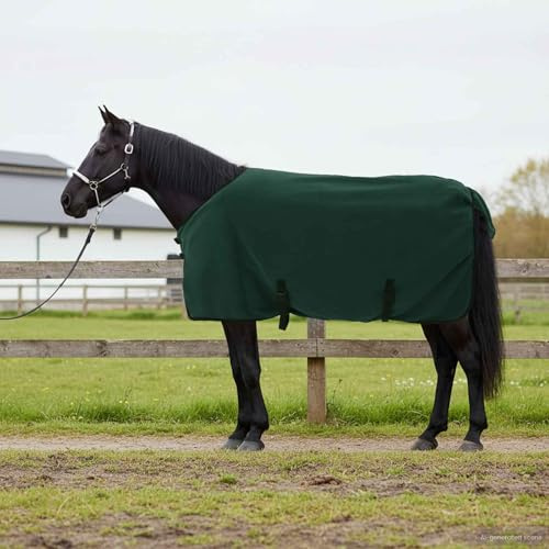 Kaloriko Couverture Équine Gris Clair et Rose, Polyester, Tissu Respirant, Protection Contre Pluie et Insectes, idéale pour l'extérieur, Transport, Concours, Cheval, Poney, Poulain, Jument
