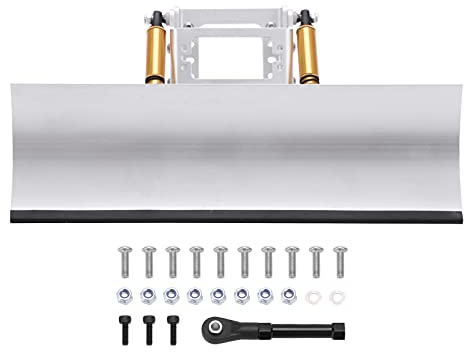 Chasse-neige RC en alliage d'aluminium + plastique 1/10 RC pour voiture compatible avec SCX10 TRX4