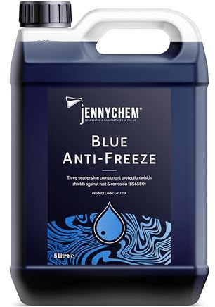 Blue Antifreeze Coolant Concentrate (5 L) - Engine Coolant for Car w/Turbo-Charged Inhibitors - Glycol-Based Ready Mix Antifreeze - Universal Radiator Coolant for Petrol & Diesel Engines
