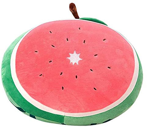 PLASTIMYR - Cojín Infantil Decorativo con Forma de Sandía | Almohada para Bebé y Embarazadas | Suave y Lavable | Uso como Cojín de Lactancia o Juego, Infantil Pillow Rojo - 401