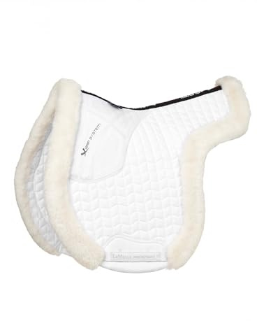 LeMieux Merino+ jägare sadeldyna – vit/vit medium