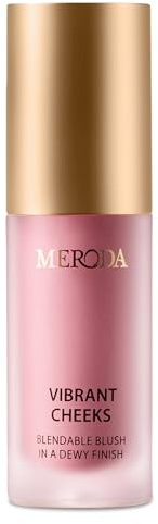 MERODA® Vibrant Cheeks Liquid Blush [ZARTES & GLOWY FINISH] - Rouge Hochpigmentiert & Flüssig - Langanhaltendes Blushliquid in verschiedenen Tönen (Grape Galore)