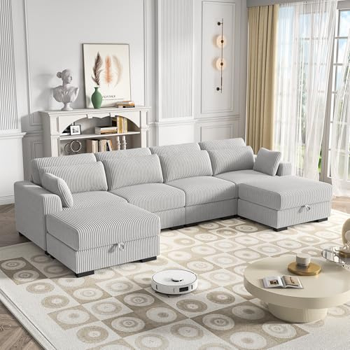 QMTXBYJ Sofá esquinero moderno, sofá de 3 plazas, sofá de tela de tres plazas, sofá tapizado de pana, sofá lounge sofá grande, sofá esquinero con cojines, sofá modular para sala de estar/apartamento