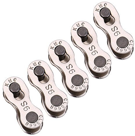 5 Maillons de Chaîne de Vélo, Accessoires de Vélo en Acier, Adaptés pour Chaînes de Vitesse 6 à 10, Multi-Usage pour Vélos MTB, City Bike, VTT et plus