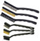 Sayago 6 Pcs Drahtbürste Set Drahtbürste Edelstahl Metallbürste Klein Drahtbürste mit Kunststoffgriffe Reinigung Drahtbürste zur Reinigung Schweiß Schmutz Schlacken Rost (6 Pcs Drahtbürste Set)