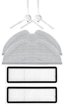 TELoni Staubsauger Ersatzteile, Zubehör, Hauptseitenbürste, Hepa-Filter, Mopplappen. Kompatibel Mit Mova L600, Z500, Roboter-Staubsauger Und Wischreiniger RLS4. (Color : Set Y)