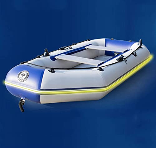 NOALED Aufblasbare Flöße für Erwachsene, aufblasbarer Bootspool mit Rudern, aufblasbares Boot mit Rudern und Pumpe, kleines Floß-Kajak-Angelboot