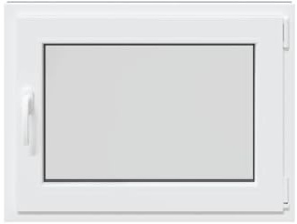 Fenêtre de sous sol> 80 x 60 cm oscillo battante DIN droite anthracite