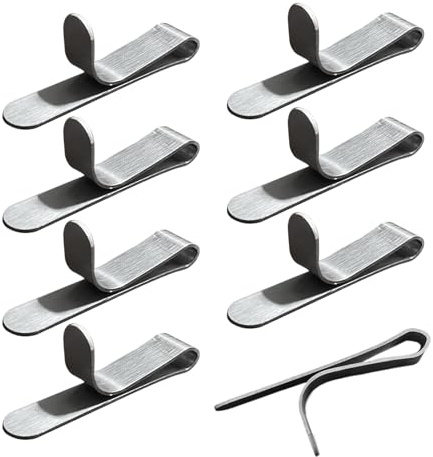 8X Cake Ring Clamps, Metal Bag Clips, Stainless Steel Baking Accessories, Decorating Home Kitchen, for Home Beginner Enthusiast Decorating Muffins