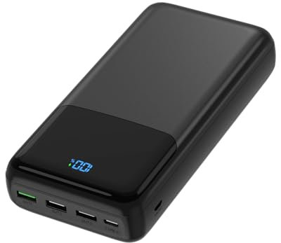 50000mAh PowerBank große kapazität, 30W Schnellladung Power Bank USB-C 4 Ausgängen und 2 Eingängen
