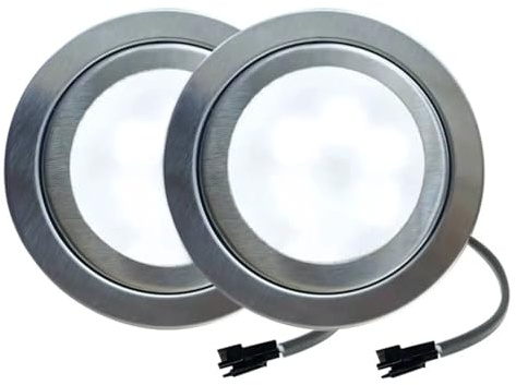 eufeifeiegds Lot de 2 ampoules LED for hotte cuisine, 12 V AC DC, 68 mm, 1,5 W, connecteur EL SM, éclairage for cuisinière, armoire, placard(White 6000K,With SM Connector)