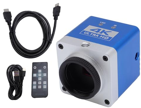 Luocute 4K Mikroskop Industrikamera, 8,3 MP 1/1,8 Tum CMOS-sensor 3840x2160 Upplösning HD Display Interface USB2.0-utgångar, med 4X Digital Zoom och Fjärrkontroll