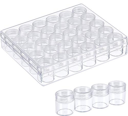 Blulu 30 Bead Container Lidded Small Box, 1.15 x 1 Inch