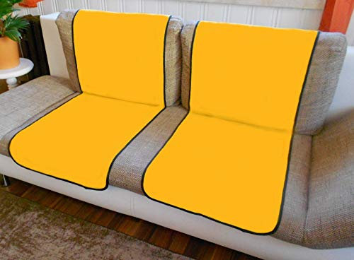 Holzdrehteile Sofaläufer Sesselläufer Überwurf Sesselschoner Schoner Läufer 47 x 170 mais