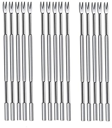 15 Pcs Tenedor Sandia, Marisco Herramientas De Tenedores Acero Inoxidable, Tenedor De Cangrejo Multifuncional, Tenedor De Frutas,Tenedor De Nuez,Tenedor De Tuerca, Para Picnic, Boda, Fiesta, Bar Hotel