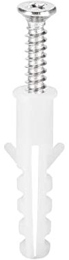 XYWHPGV Tassello a muro per ancoraggio in calcestruzzo per colonna di tubo di espansione in plastica 6 mm x 31 mm con viti 100 pezzi(f3521 f1f59 bd801 0e325 75fff c34c8