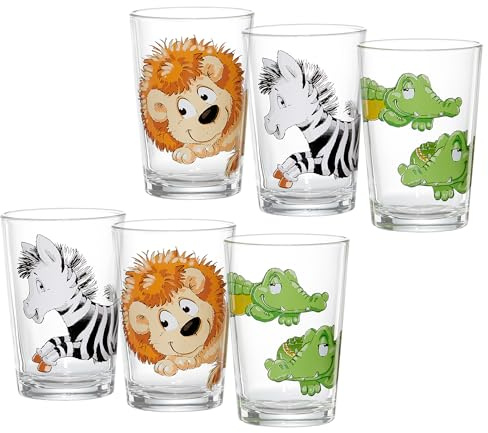 Ritzenhoff & Breker Kindergläser-Set Happy Zoo | 6-teilig | 205 ml