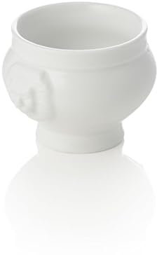 Set di terrina con testa di leone, Ø 7 cm, 120 ml, set da 6 pezzi, porcellana
