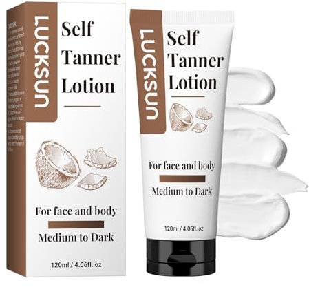 Selbstbräuner Bräunungscreme für Gesicht Körper, Self Tan Express Bronzing Selbstbräunungslotion, 120ml